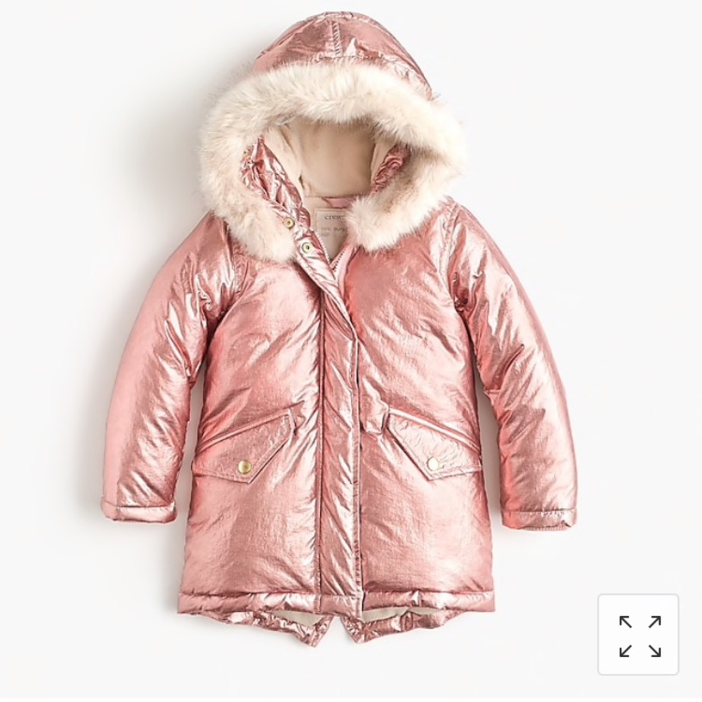 ⭐️⭐️HP⭐️ NWT J. Crew Crewcuts girls fishtail parka.